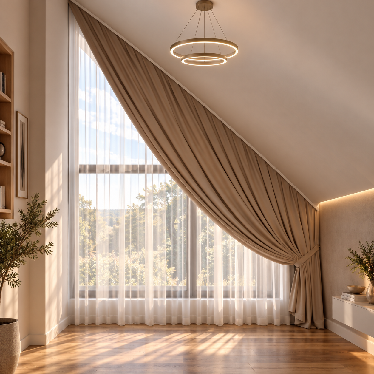 Angled Curtains: How to Measure Your Windows and Choose the Right Custom Solution