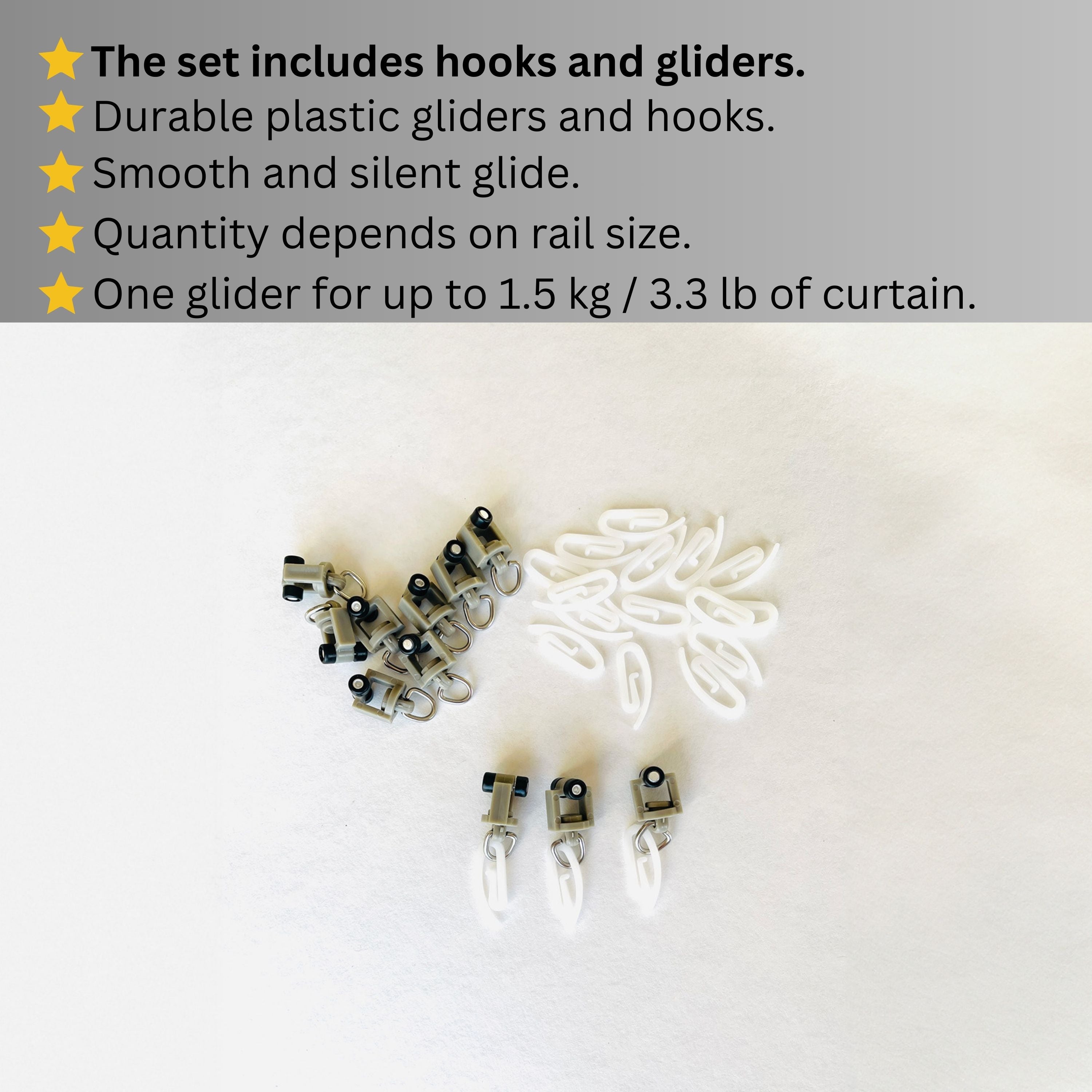 Single Golden Curtain Rail: Custom Sizes, Decorative Single Rail for Blinds, Curtains, and Sheers, Premium Ceiling-Mount Track