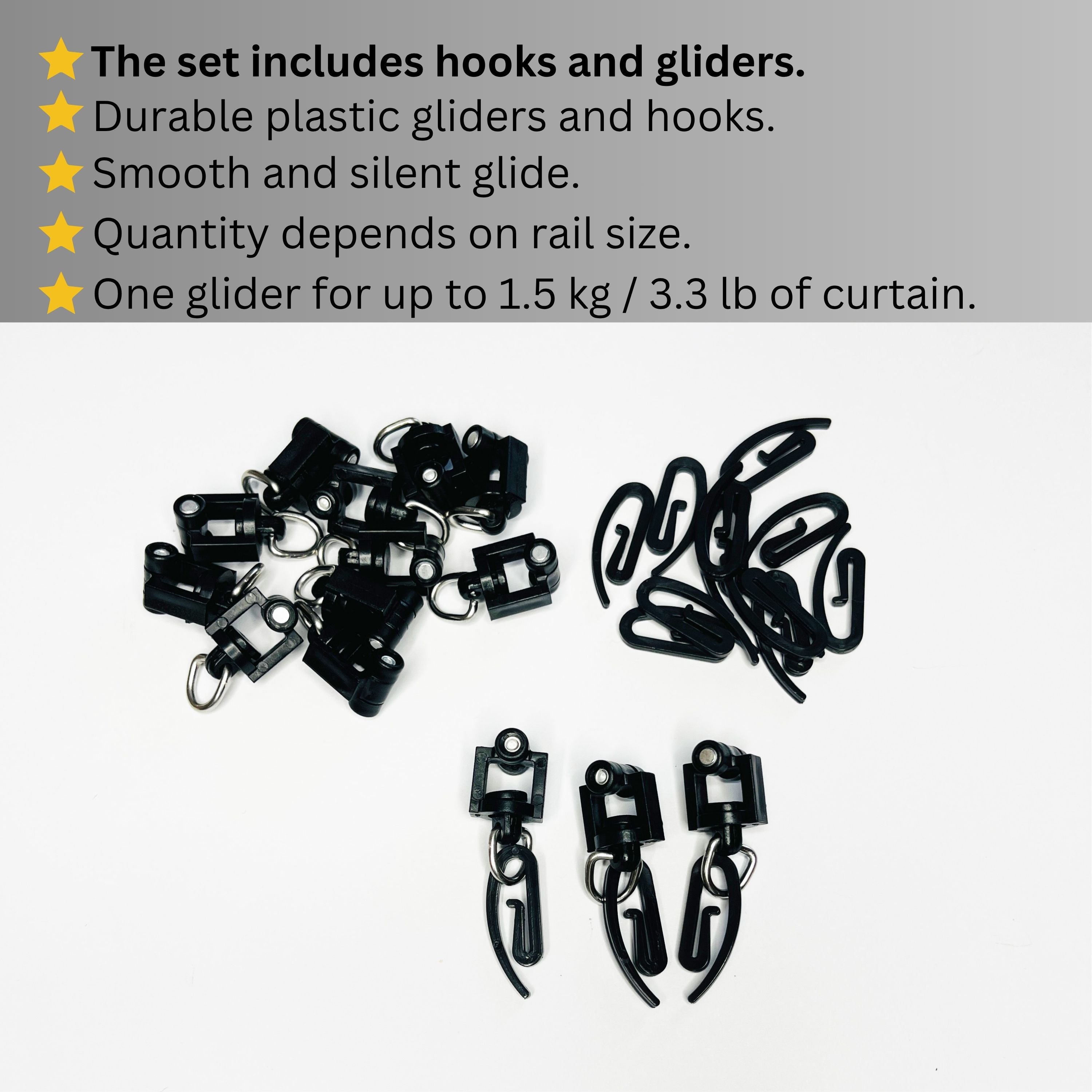Single Black Matte Curtain Rail: Custom Sizes, Decorative Single Track Rail for Blinds, Curtains, and Sheers, Ceiling-Mount