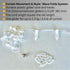 Single White Curtain Rail: Custom Sizes, Premium Ceiling-Mount Track for Wave Fold Drapery, Blinds, and Sheer Curtains