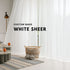 White Premium Sheer Curtain, Soft Breeze Sheer - The Whisper of Nature