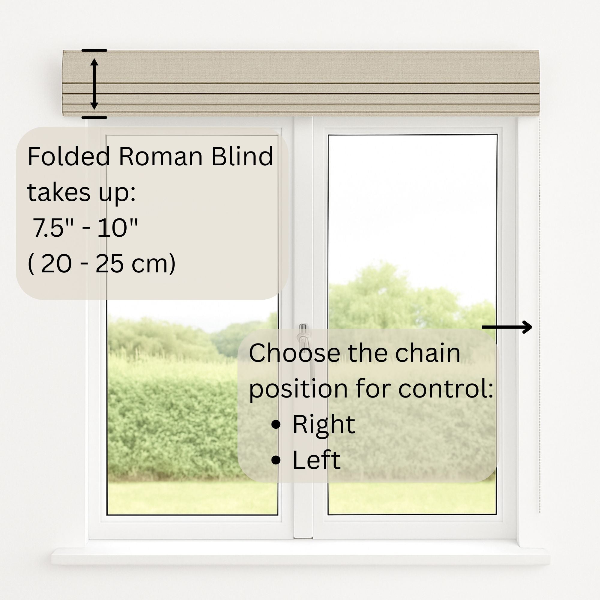Roman Blind Sunset over Meadow