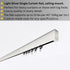 Silver Single Curtain Rail: Custom Sizes, Decorative Single Track Rail for Blinds, Curtains, and Sheers, Ceiling-Mount Rail