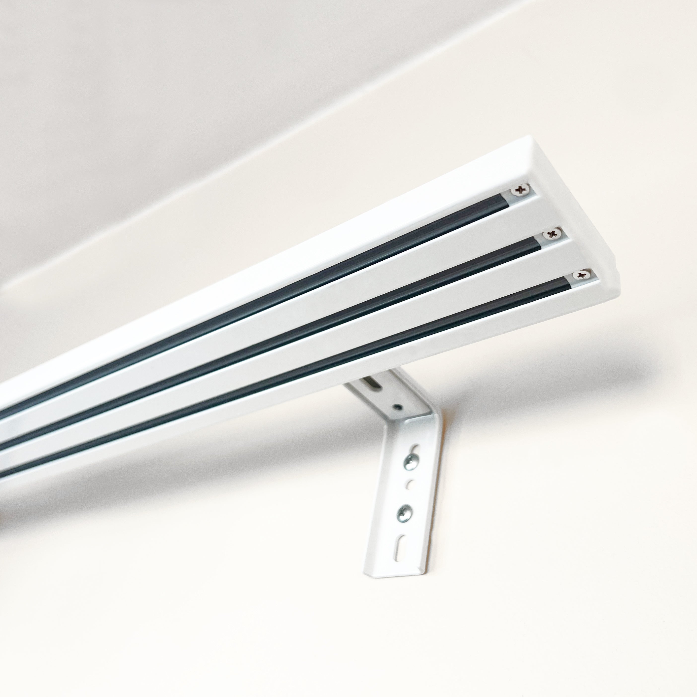 3-Tracks Panel Curtain Rail, ceiling or wall mount