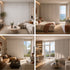 Blackout Sliding Panel Curtain: Custom Vertical Blind for Sliding Glass Doors | Heat & Noise Reducing | Light Blocking