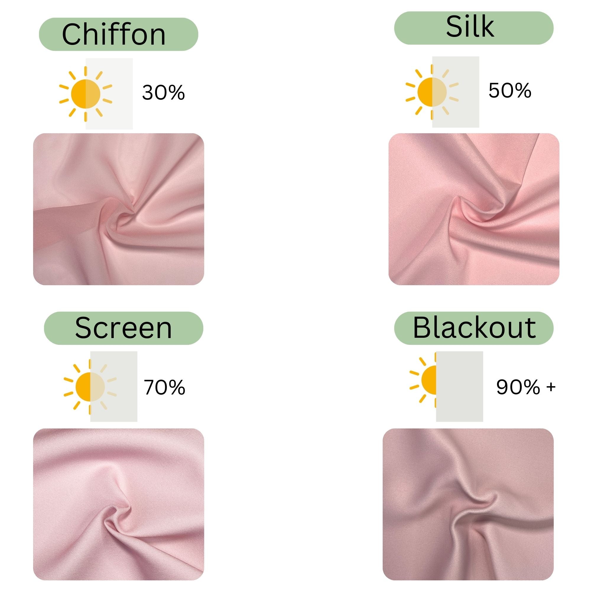 Sliding Panel Curtain Pink Icy Blush Color