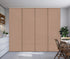 Sliding Panel Curtain Beige Warm Taupe Color