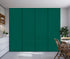 Sliding Panel Curtain Green Aventurine Color