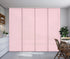 Sliding Panel Curtain Pink Icy Blush Color