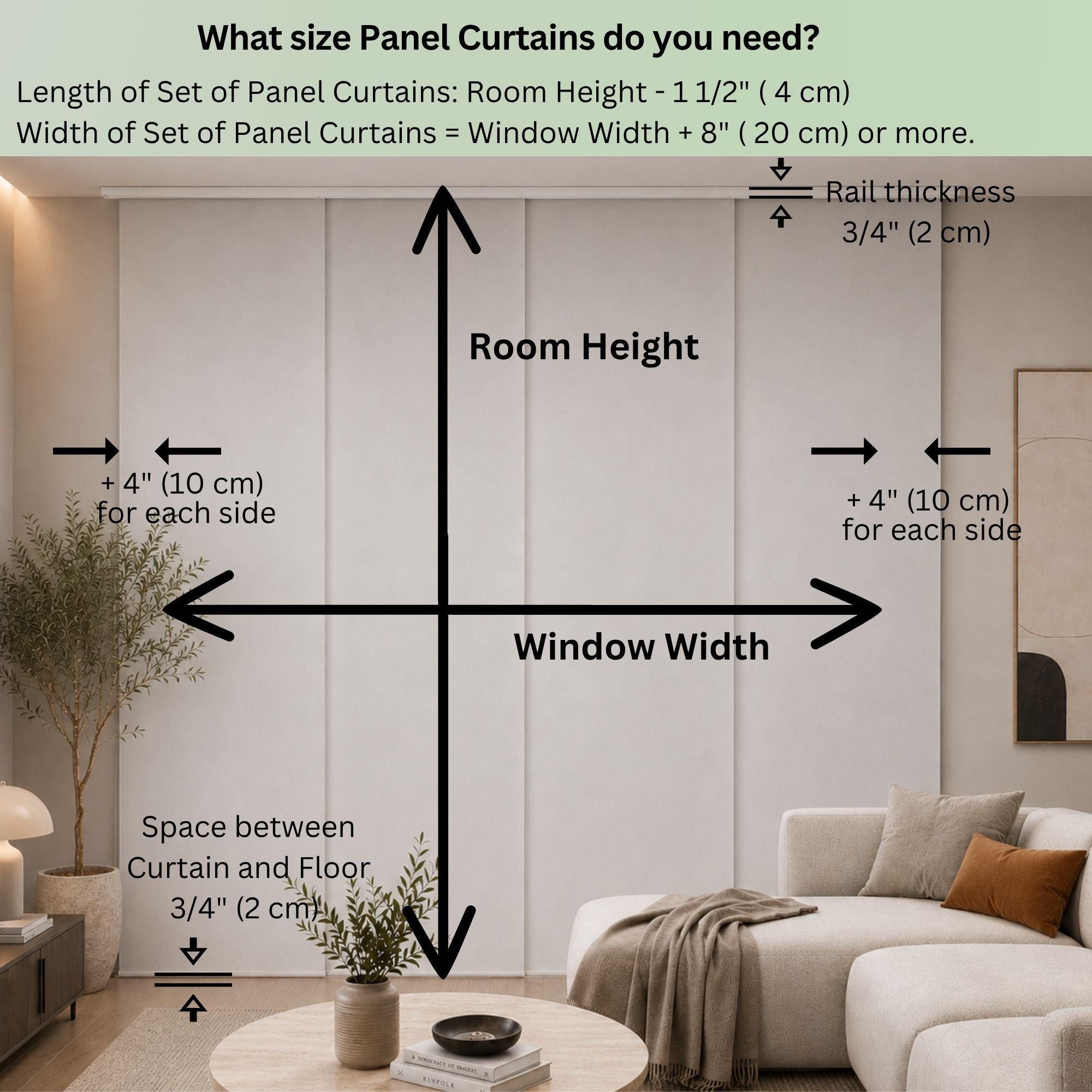 Blackout Sliding Panel Curtain: Custom Vertical Blind for Sliding Glass Doors | Heat & Noise Reducing | Light Blocking