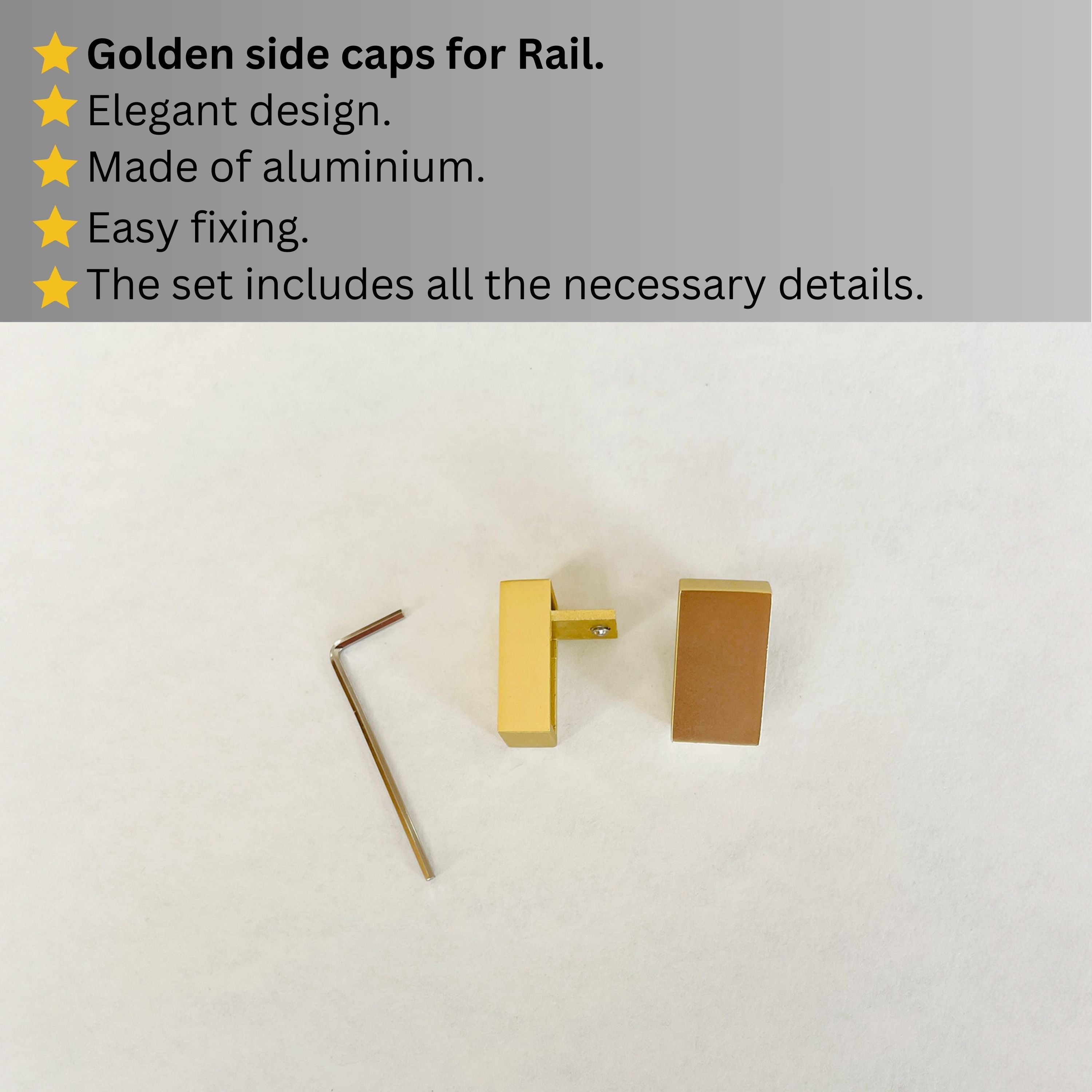 Golden Double Curtain Rail: Custom Sizes, Decorative 2-track Rail for Curtains, Sheers, and Blinds, Wall-Mount Double Track