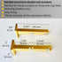 Golden Double Curtain Rail: Custom Sizes, Decorative 2-track Rail for Curtains, Sheers, and Blinds, Wall-Mount Double Track