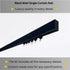 Single Black Matte Curtain Rail: Custom Sizes, Decorative Single Track Rail for Blinds, Curtains, and Sheers, Ceiling-Mount