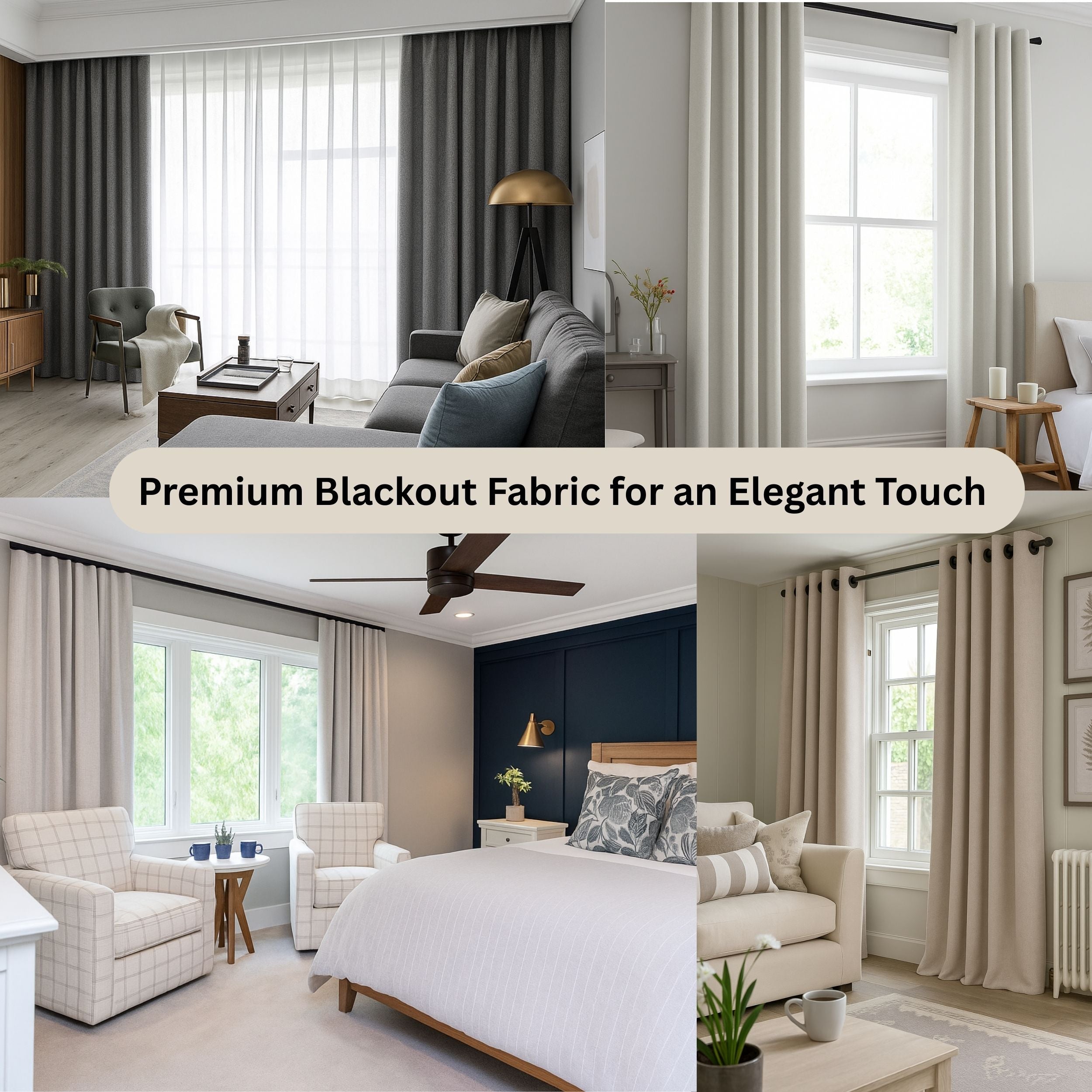 Custom-Made Blackout Curtains: Light Blocking, Noise Reducing & Energy Saving for Better Sleep