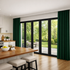Dark Green Custom Extra Wide Thermal Blackout Curtains | Made-to-Measure Drapes | 24 colours