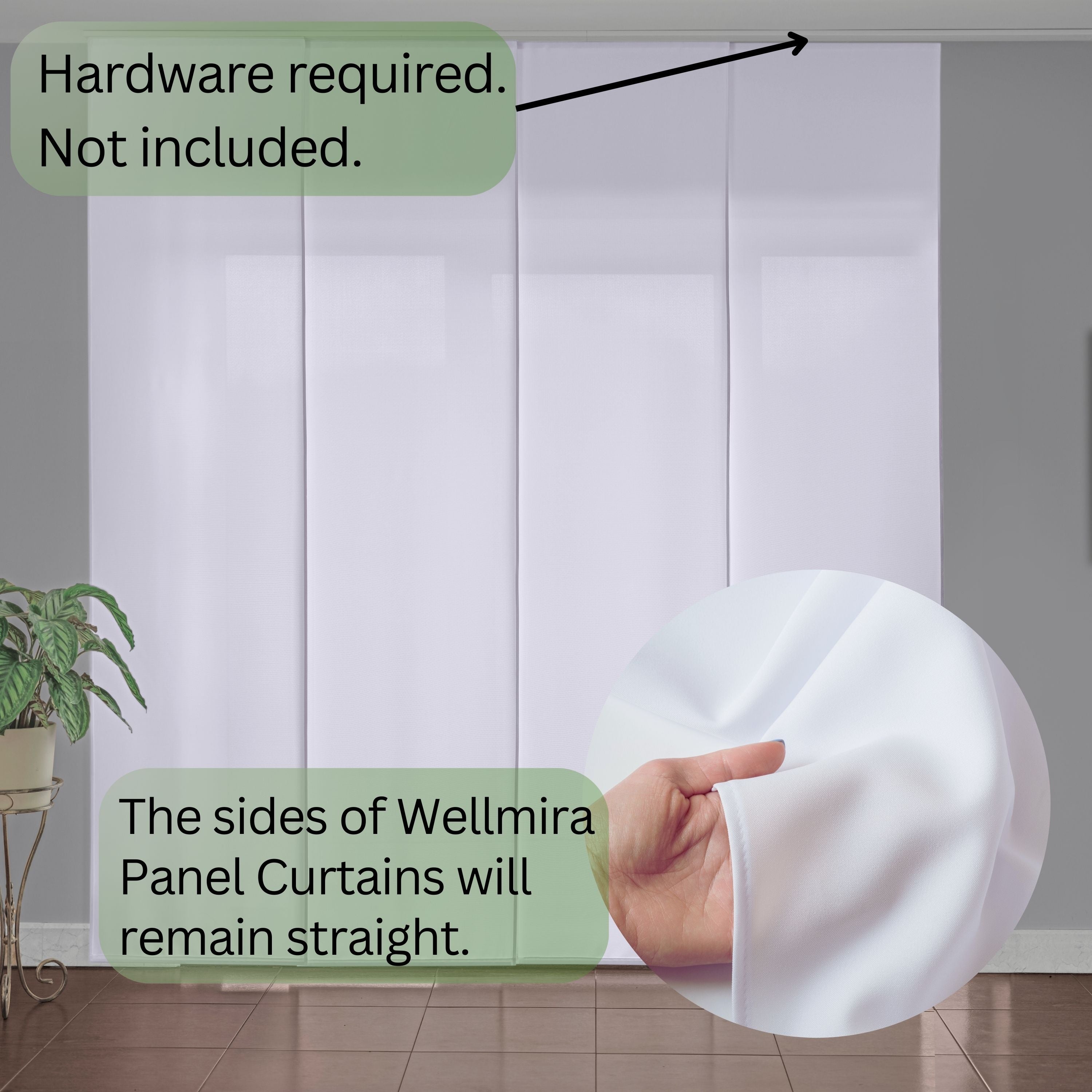 Cortina de panel de pantalla de color beige claro