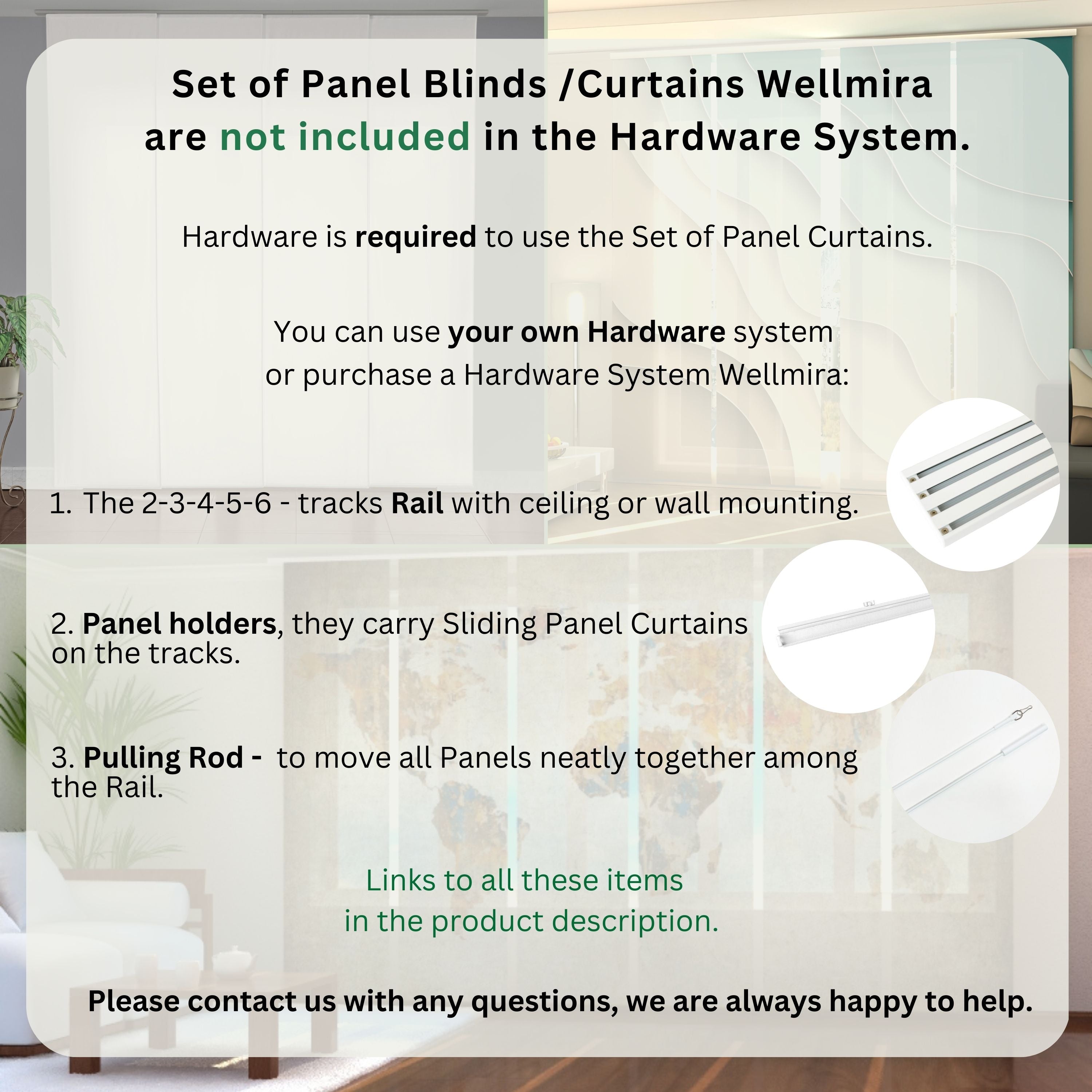 Cortina de panel de pantalla de color beige claro