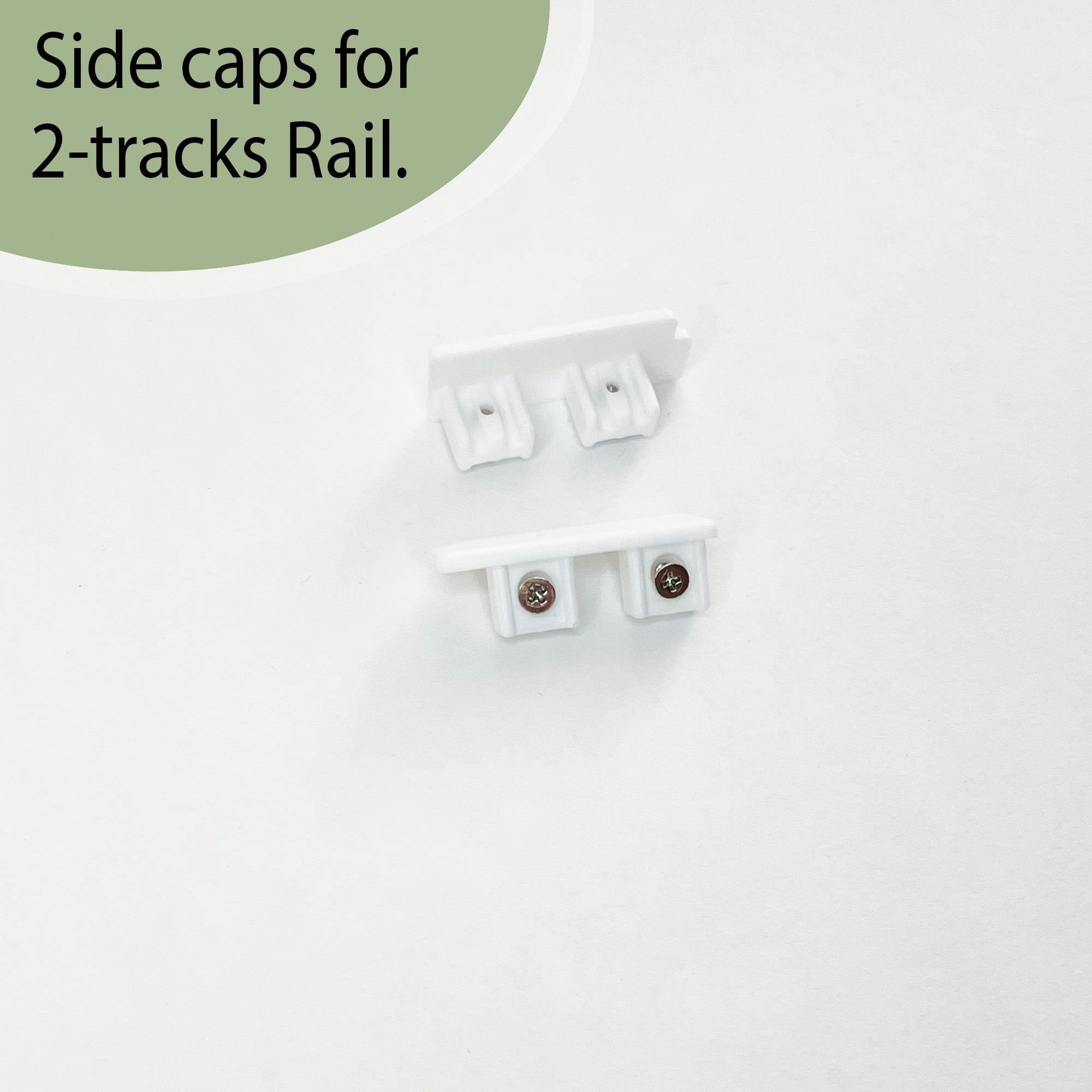 Riel de cortina de panel de 2 vías