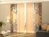 Sliding Panel Curtain Beautiful Blue Ornaments