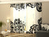 Sliding Panel Curtain Elegant Black Lace