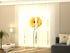 Sliding Panel Curtain Elegant Yellow Flower