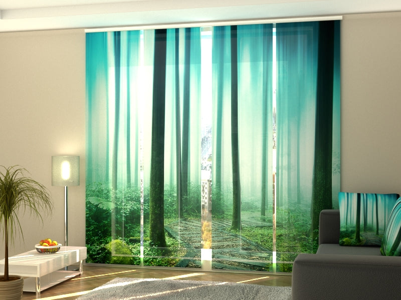 Sliding Panel Curtain Magic Wood