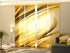 Sliding Panel Curtain Modern Golden Abstraction