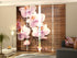 Sliding Panel Curtain Orchids and Tree