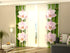 Sliding Panel Curtain Pink Orchids and Bamboo
