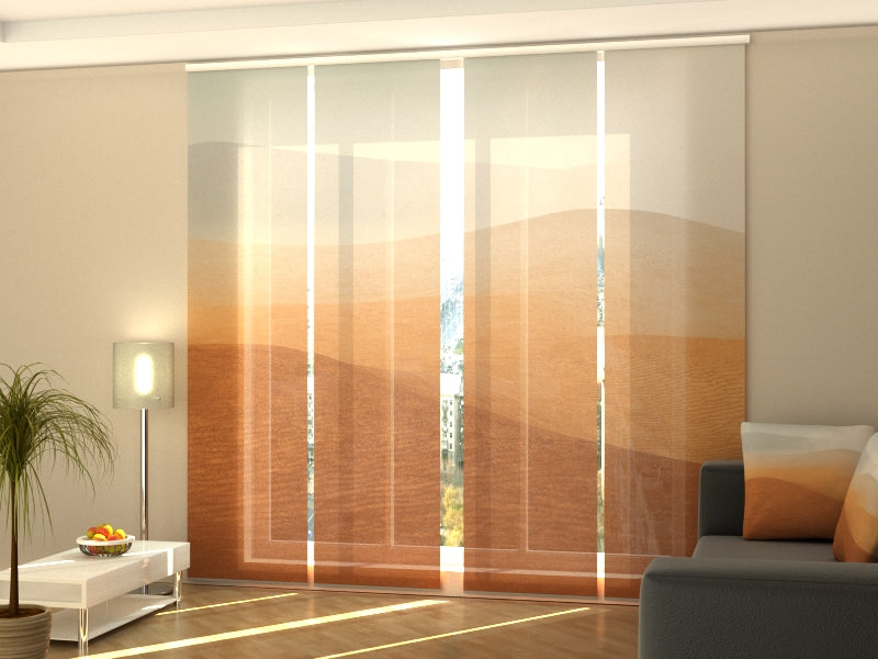 Sliding Panel Curtain Silent in the Sahara Desert