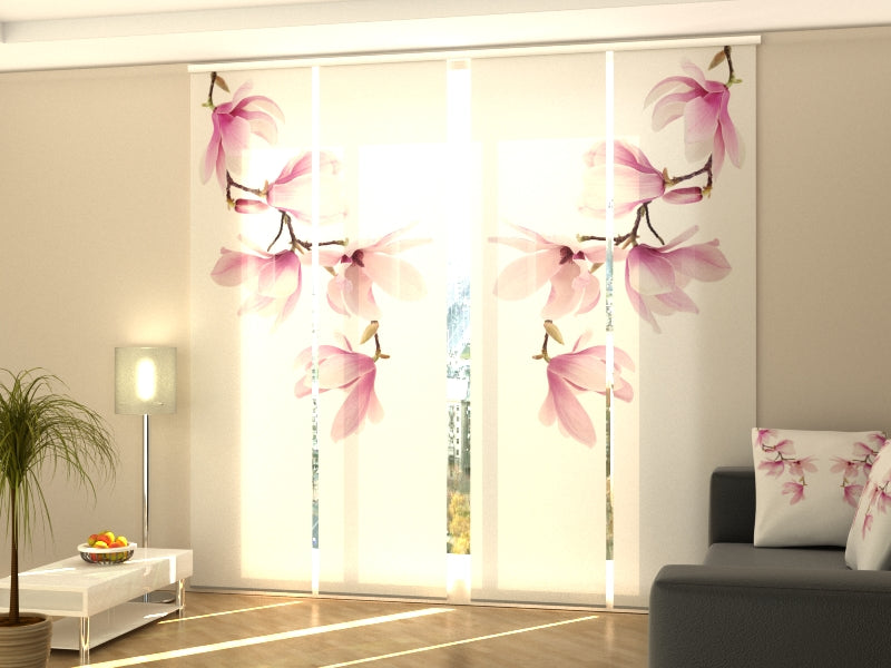 Sliding Panel Curtain Spring Magnolia Twig