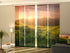 Sliding Panel Curtain Sunrise on the Mountain Valley