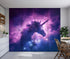 Sliding Panel Curtain Unicorn in a Galaxy Nebula
