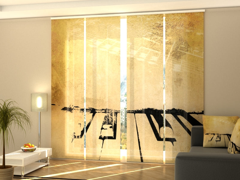 Cortina con paneles correderos Amazing Dandelion