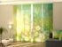 Sliding Panel Curtain White Dandelions in Green Grass