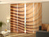 Sliding Panel Curtain Wood Abstract Waves