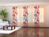 Sliding Panel Curtain Amazing Red-Purple Flowers