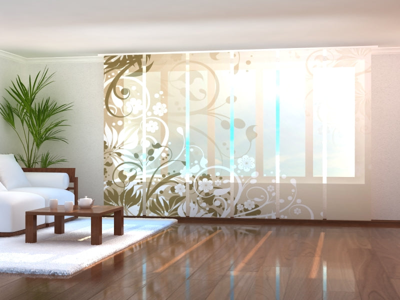 Cortina con paneles correderos Amazing Dandelion