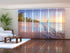 Sliding Panel Curtain Colorful Sunset at the Tropical Beach