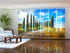 Sliding Panel Curtain Cypress Trees in Tuscany