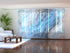 Sliding Panel Curtain Exquisite Blue Marble