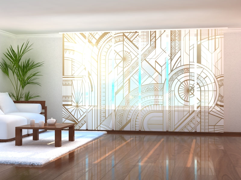 Cortina con paneles correderos Amazing Dandelion