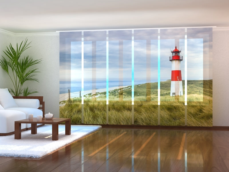Sliding Panel Curtain Lighthouse List Ost on Sylt Island