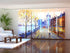 Sliding Panel Curtain Oil Painting View of London
