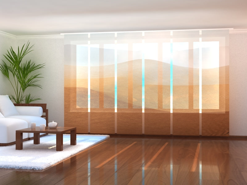 Sliding Panel Curtain Silent in the Sahara Desert