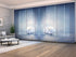 Sliding Panel Curtain Blue Water Lily