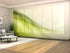 Sliding Panel Curtain Elegant Green Wave