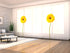 Sliding Panel Curtain Elegant Yellow Flower