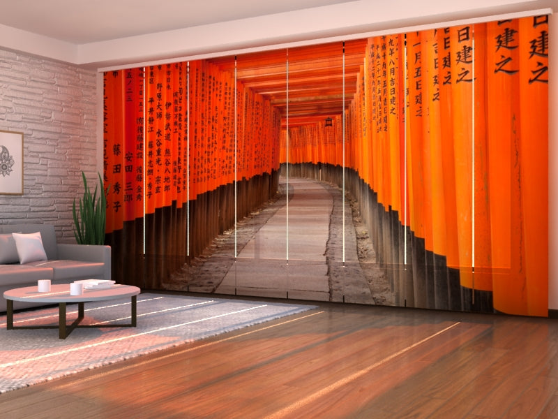 Sliding Panel Curtain Impressive Fushimi Inari Shrine