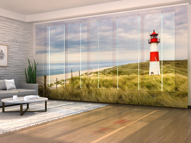 Sliding Panel Curtain Lighthouse List Ost on Sylt Island
